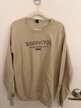 Beige Washington Metro Crewneck Sweatshirt